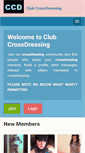 Mobile Screenshot of clubcrossdressing.com